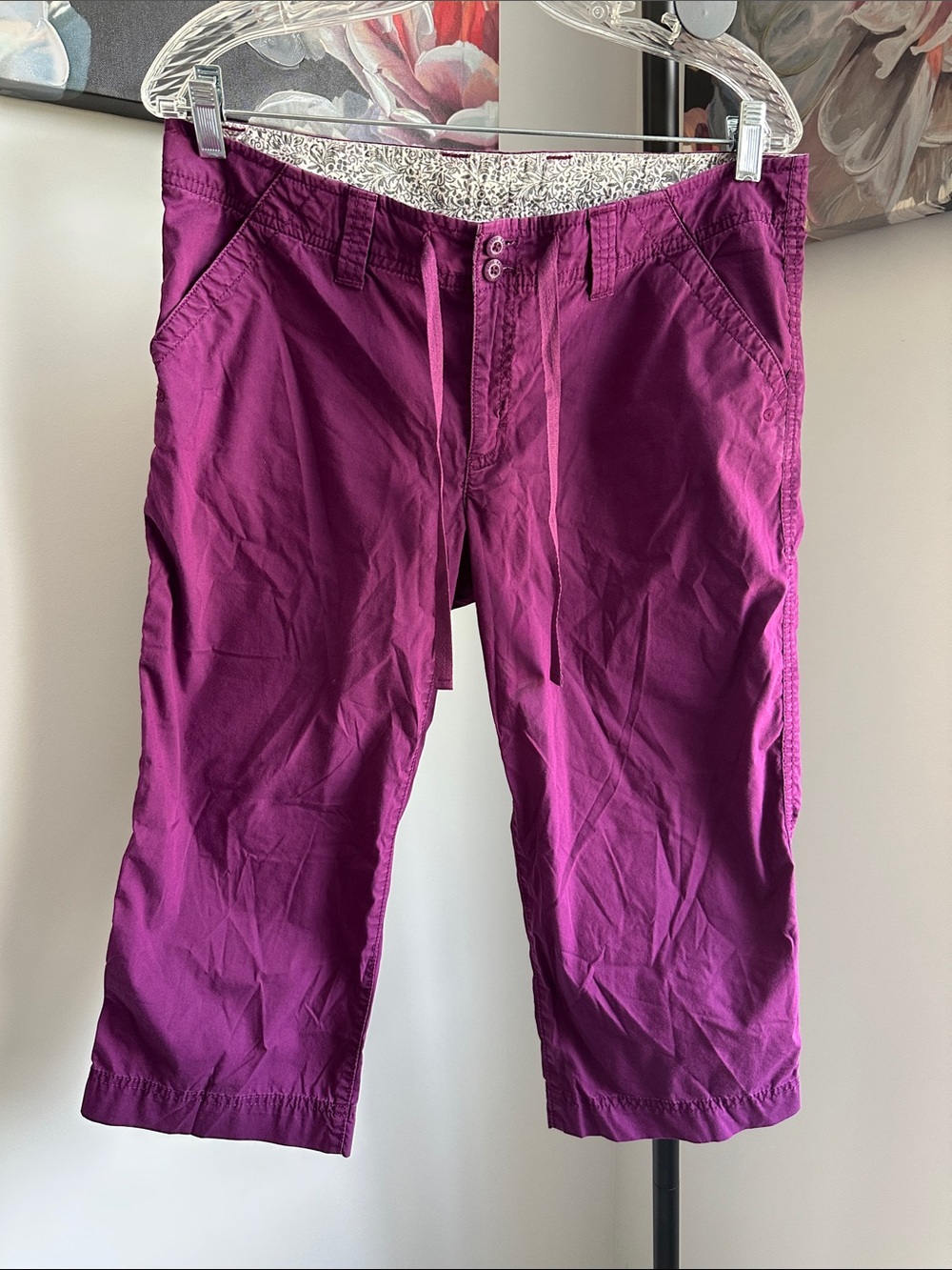 Eddie Bauer Plum/Magenta Capris